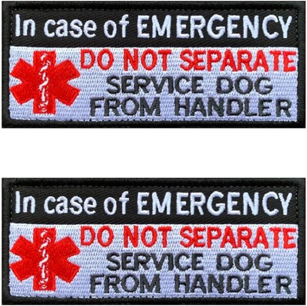 Antrix 2 Pieces Emotional Service Dog in Case of Emergency Do Not Separate Hander