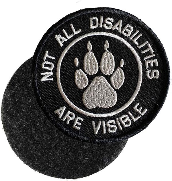 Not All Disabilities are Visible Service Dog Patch - Image 3