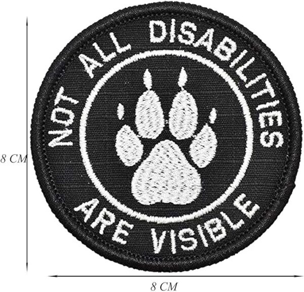 Not All Disabilities are Visible Service Dog Patch - Image 2