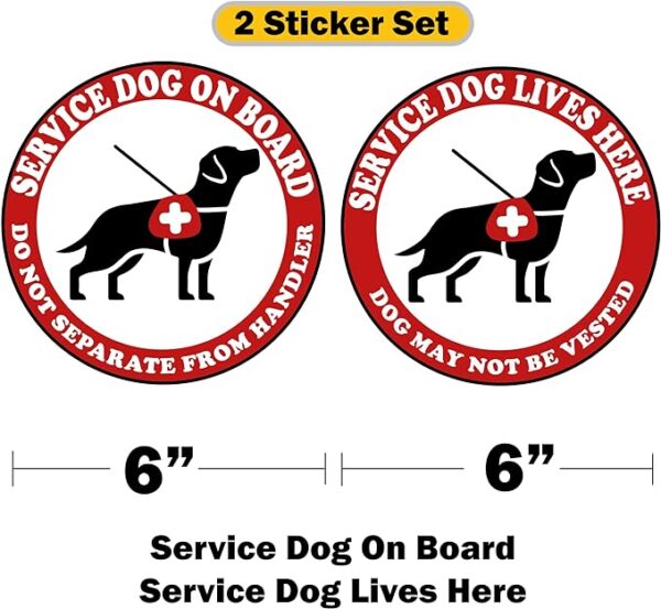 TOTOMO Service Dog on Board Do Not Separate from Handler & Service Dog Lives here - Image 2