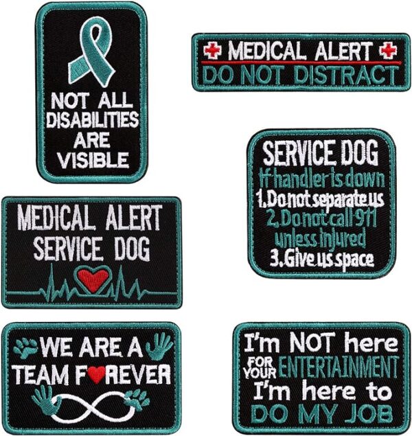 Vevins Service Dog Vest Patches - K9 in Training Hook and Loop Tag