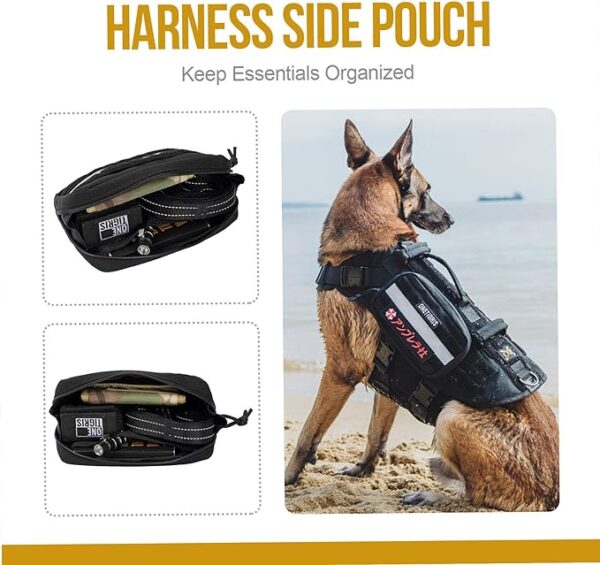 OneTigris Service Dog Vest Harness Saddle Bag Backpack Pouch - Image 4