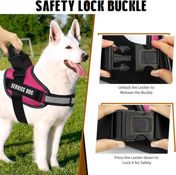 Animire Reflective Emotional Support Dog Vest with Sturdy Handle for Small, Medium, Large Dogs - Image 3