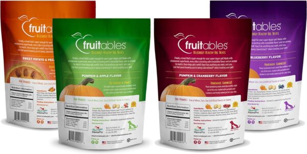 Fruitables Pumpkin Dog Treats, Variety Pack of 4 - Image 2