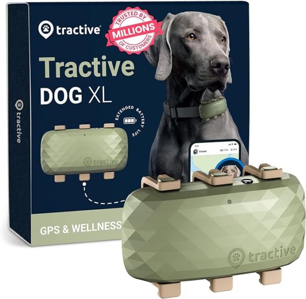 Tractive XL GPS Tracker & Health Monitoring for Dogs (50 lbs+)