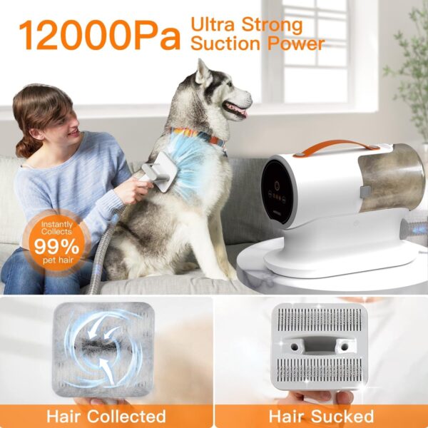 AIRROBO Dog Hair Vacuum & Dog Grooming Kit - Image 3