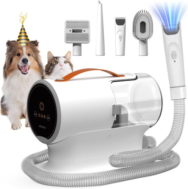 AIRROBO Dog Hair Vacuum & Dog Grooming Kit