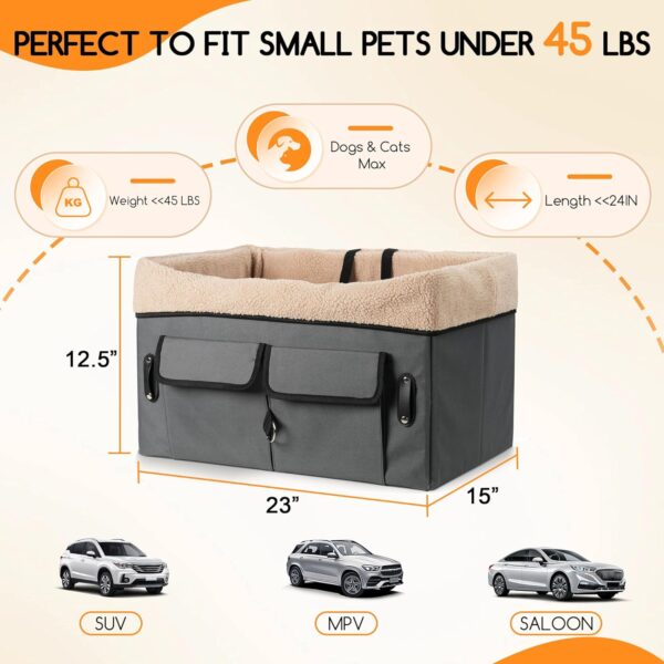 Dog Car Seat for Medium or 2 Small Dogs - Image 4