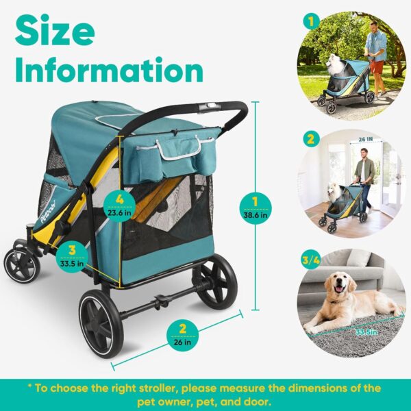 Petbobi Dog Stroller for Medium Dogs - Image 4