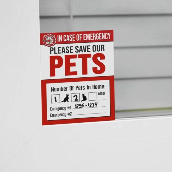 IT'S A SKIN Pet Rescue Sticker Fire Safety - Image 4