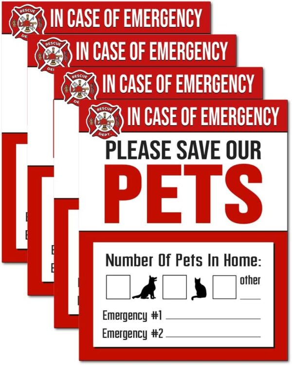 IT'S A SKIN Pet Rescue Sticker Fire Safety