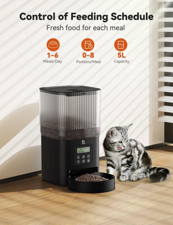 Olelica Automatic Cat Food Dispenser,Automatic Dog Feeder - Image 3