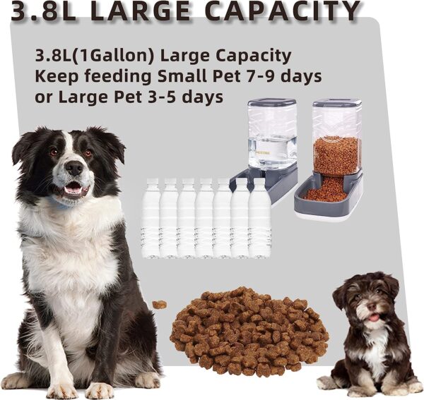 NKECOBJI Automatic Pets Feeder and Water Dispenser Set - Image 3