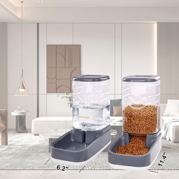 NKECOBJI Automatic Pets Feeder and Water Dispenser Set - Image 4